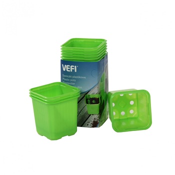 Set 30 ghivece rasad, 6x6 cm, 100 ml/celula verde Set 30 ghivece rasad, 6x6 cm, 100 ml/celula verde