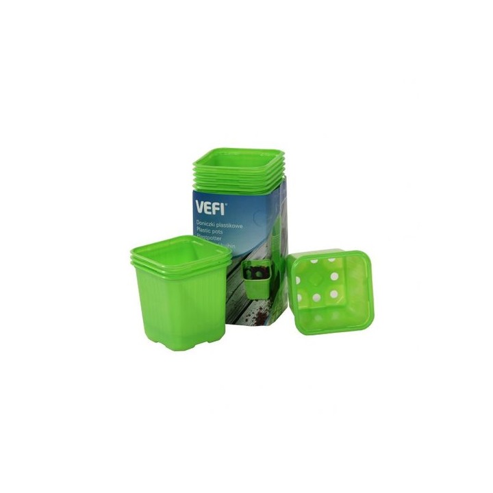 Set 20 ghivece rasad, 8x8 cm verzi