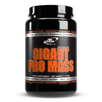 Gainer pentru dezvoltare musculara, Gigant Pro Mass banane, 1470g Gainer pentru dezvoltare musculara, Gigant Pro Mass banane, 1470g