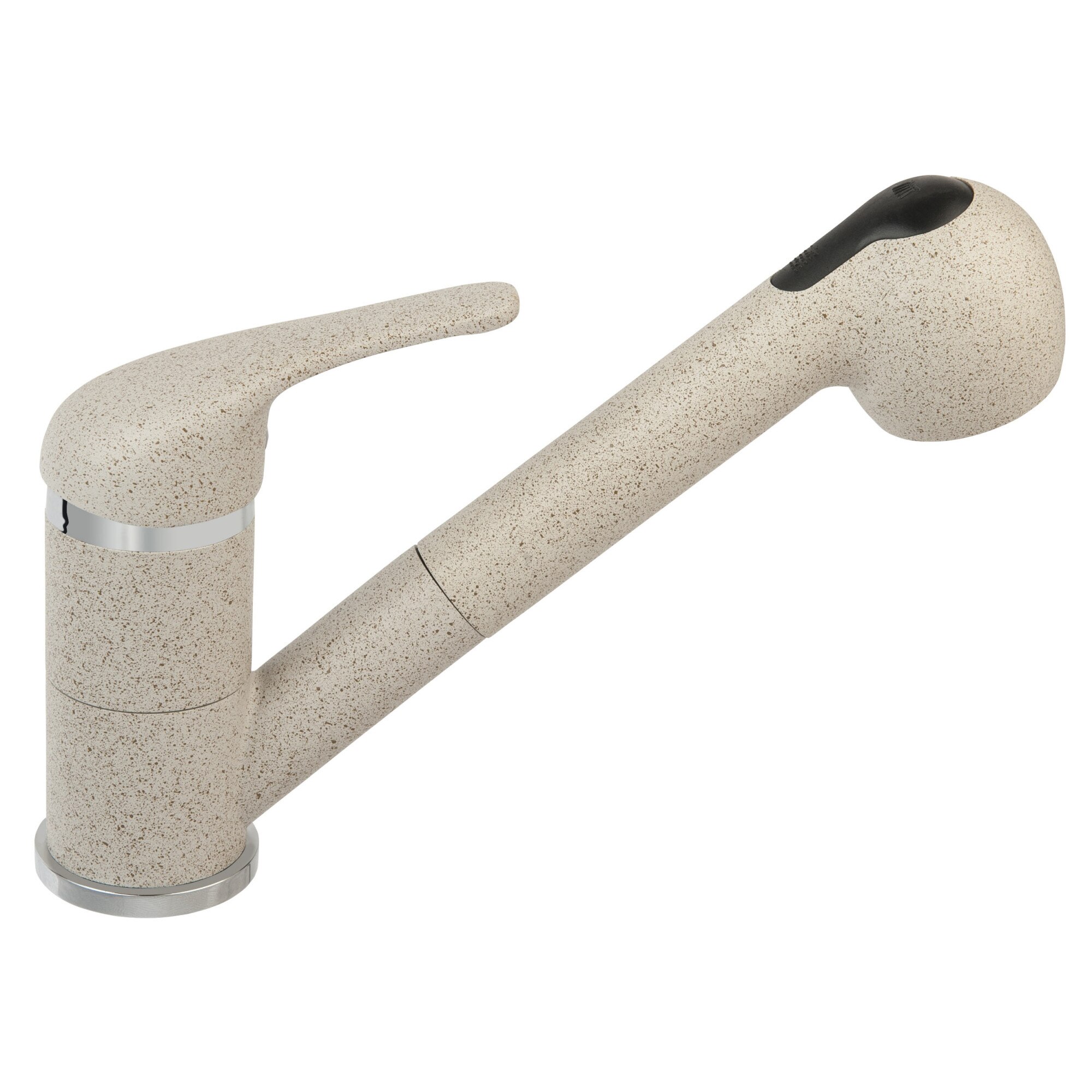 Baterie Ferro stativa pentru bucatarie cu dus extractibil, Freya bej