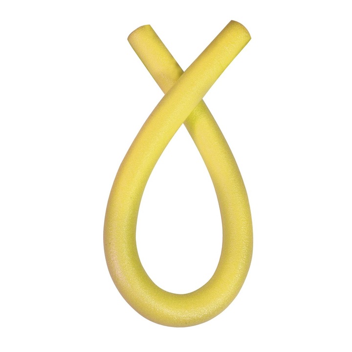 Пръчка от пяна за плуване, Диаметър 6,5 см, Дължина 150 см, 5 години+, Жълт