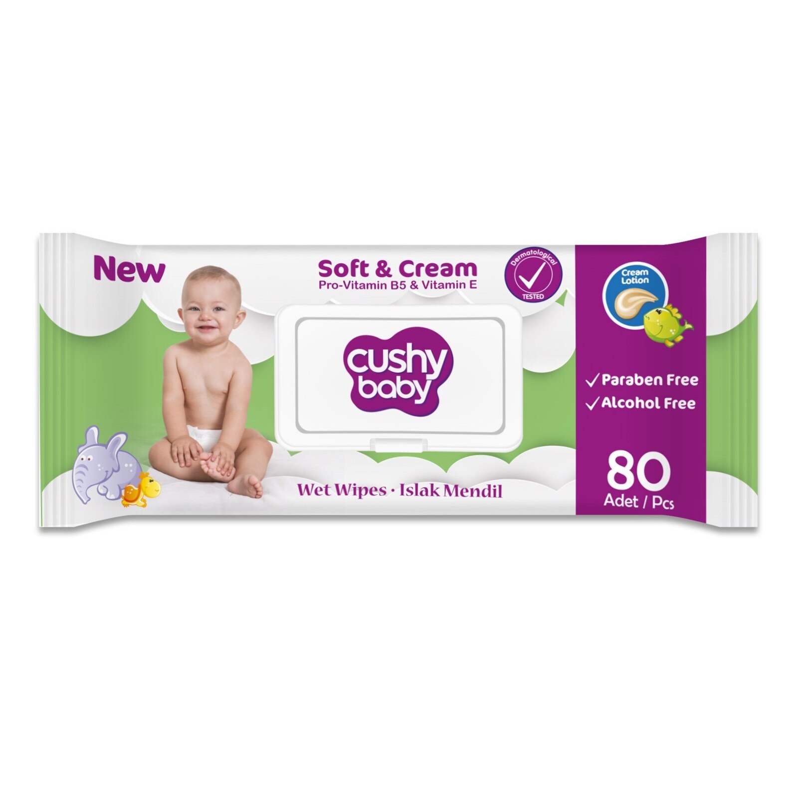 Servetele umede, Cushy, 12 pachete per set x 80 bucati per pachet