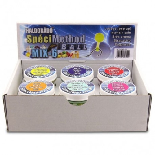 Momeala carlig, Haldorado, SpeciMethod Ball mix 6 Arome ,set 6 borcanele