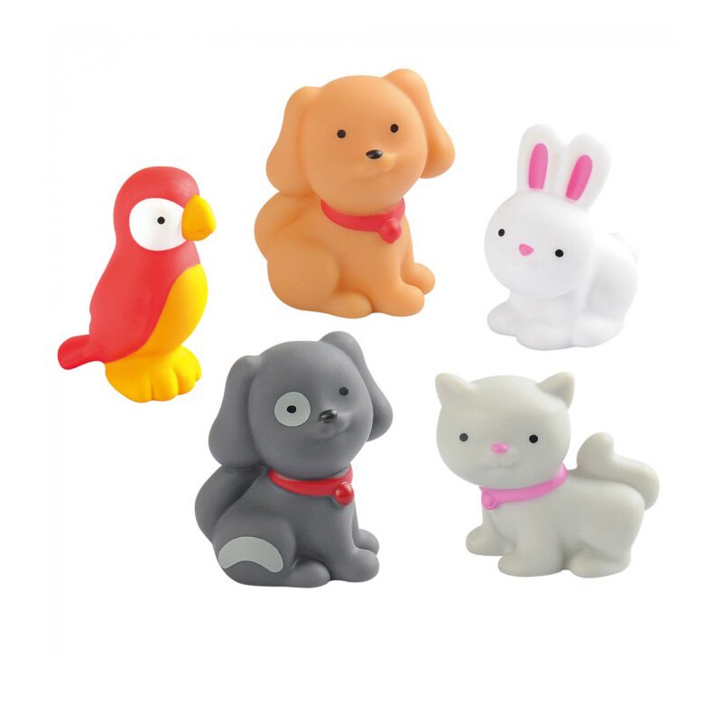 Set animale 5 piese 5 cm Mini Junior 9804, Multicolor