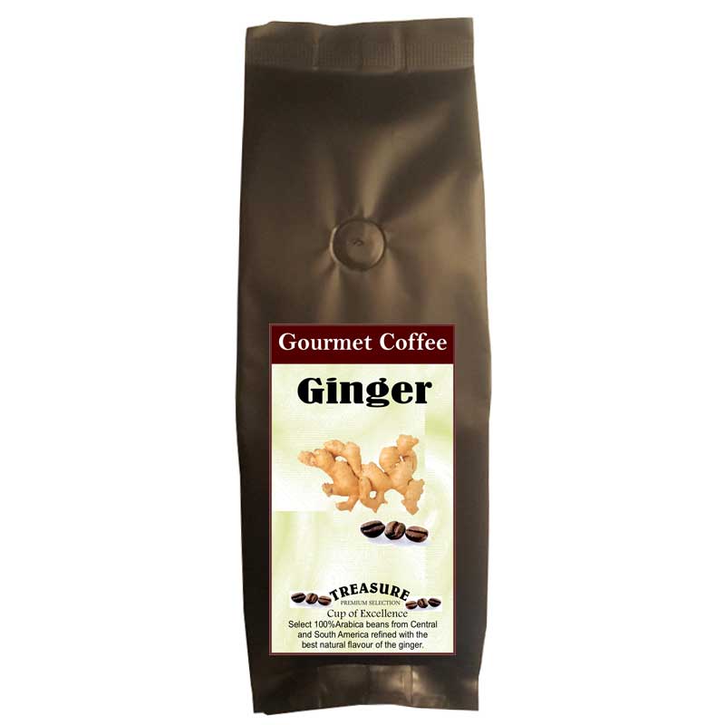 Cafea cu aroma de Ghimbir,boabe 400g,Treasure