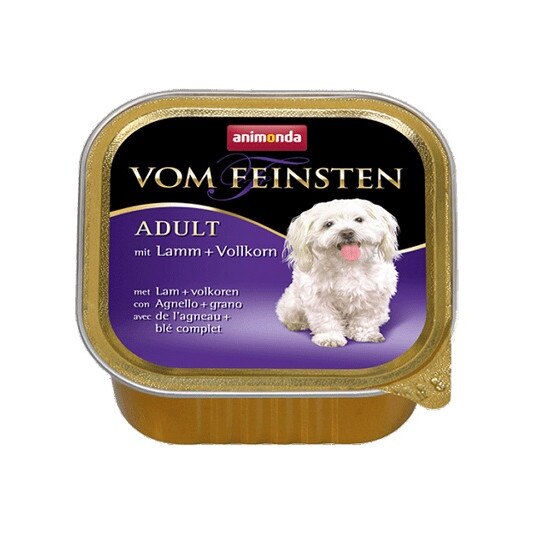 Hrana umeda pentru caini Vom Feinsten Miel + Cereale, 150 gr