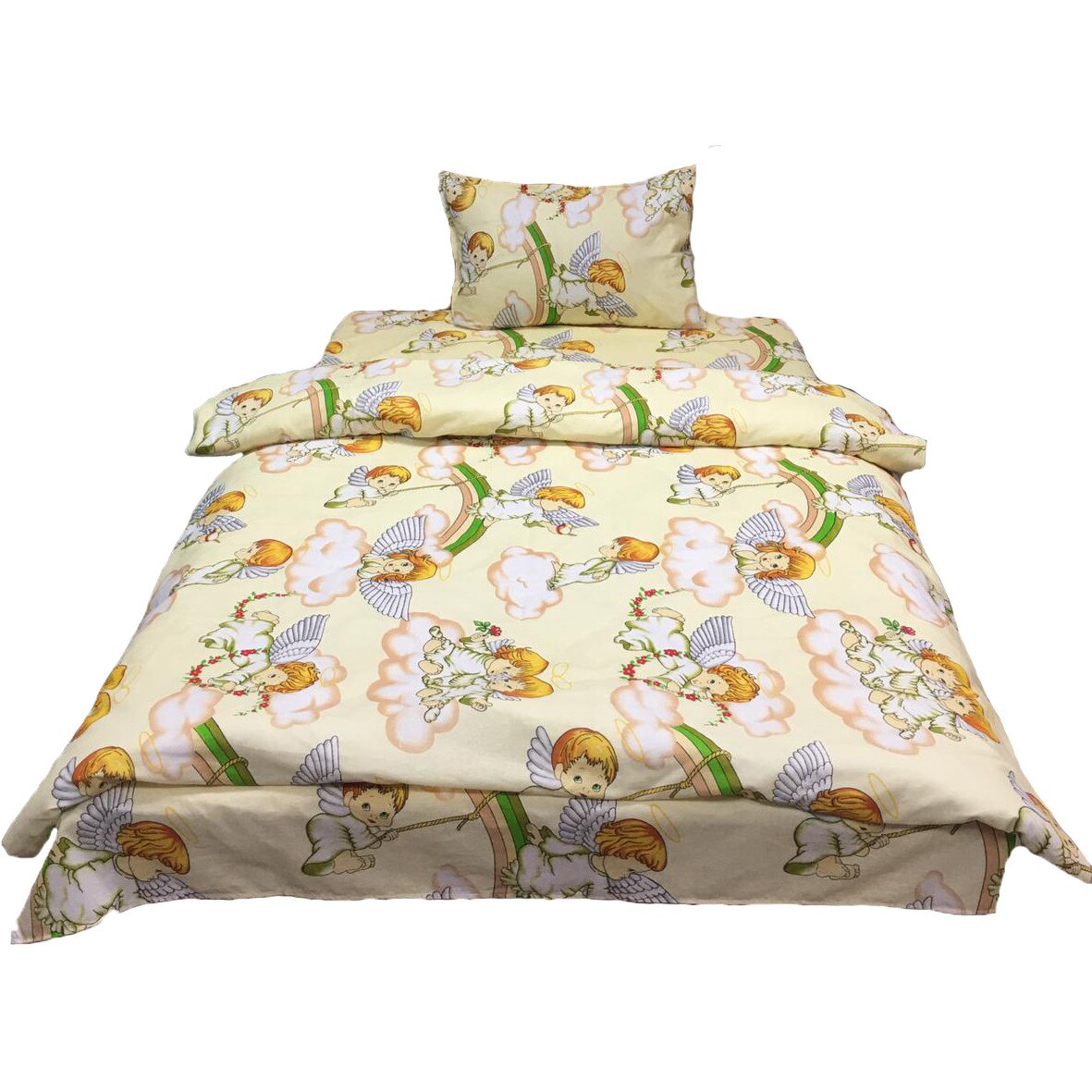 Set lenjerie pat single, trei piese din bumbac 100% by Liz Line - CS365