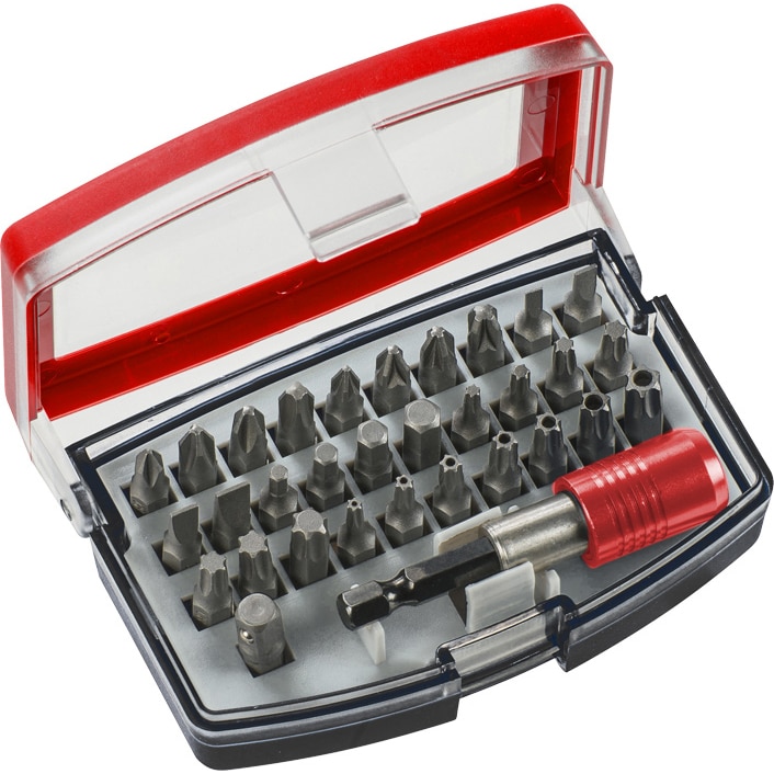 Set 32 biti universal KWB 49118490, crom-vanadium, holder magnetic, agatatoare centura