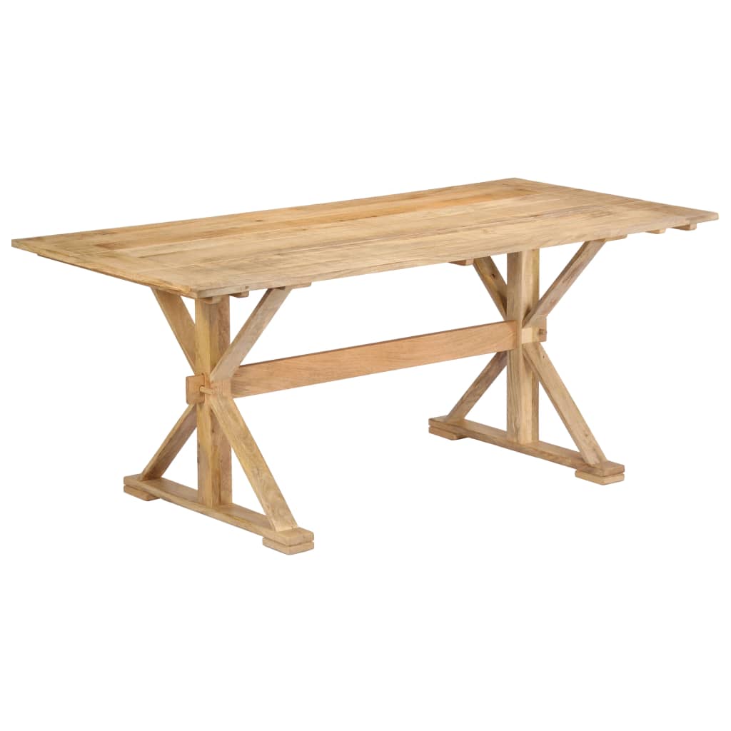 Masa de bucatarie din lemn de mango, vidaXL - 180 x 90 x 76 cm, Maro