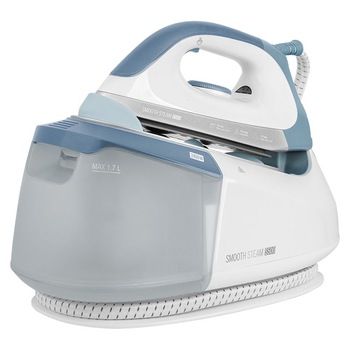 Statie de Calcat cu Aburi Profesionala, 2400 W, Presiune Maxima 6,5 Bar, Talpa Ceramica, Reglarea Temperaturii 70° C - 225° C, Calcare Verticala/Uscata, Indicator Luminos, Indicatoare Aburi, Design Modern, Alb&Albastru Statie de Calcat cu Aburi Profesionala, 2400 W, Presiune Maxima 6,5 Bar, Talpa Ceramica, Reglarea Temperaturii 70° C - 225° C, Calcare Verticala/Uscata, Indicator Luminos, Indicatoare Aburi, Design Modern, Alb&Albastru