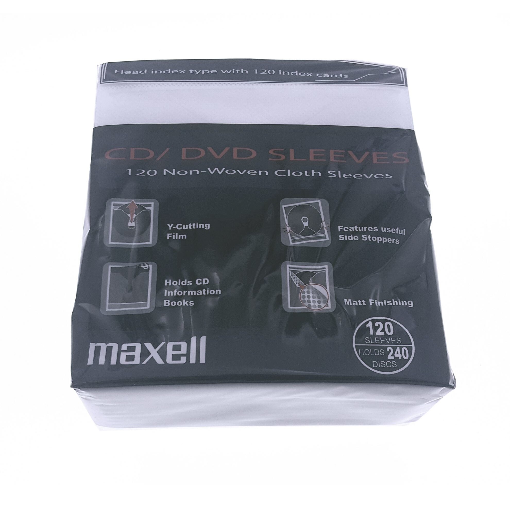 Plic Plastic Maxell 2CD White ambalat set 120
