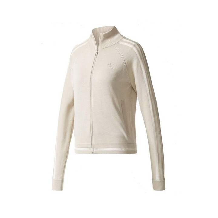 Jacheta dama, Adidas Track Top, Crem, Maro deschis/Crem