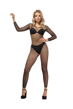 Costum negru din plasa, marime unica, Smiffy Costum negru din plasa, marime unica, Smiffy