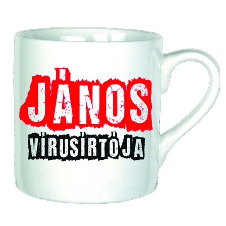 János vírusirtója neves bögre