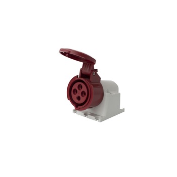 Priza industriala trifazata Famatel 400V 4 poli 16A 6h IP44 Priza industriala trifazata Famatel 400V 4 poli 16A 6h IP44