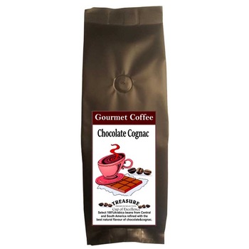 Cafea cu aroma de Coniac,macinata 400gr,Treasure Cafea cu aroma de Coniac,macinata 400gr,Treasure