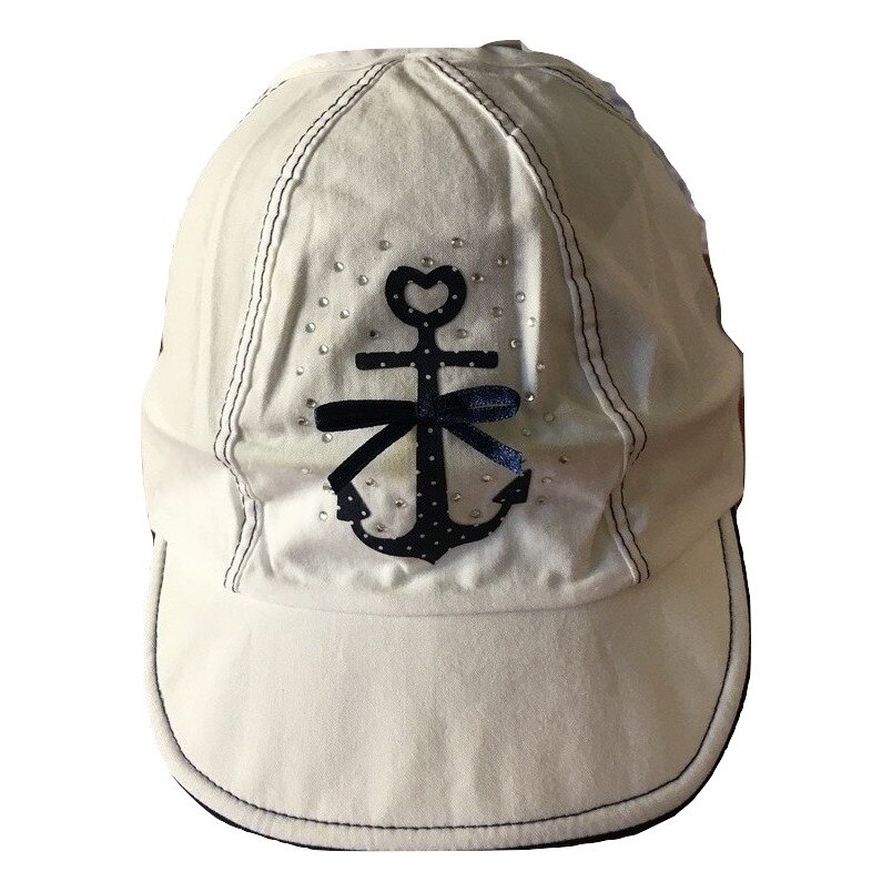 Sapca fete,MARIKA,ML-04723,alb,marime 52 cm