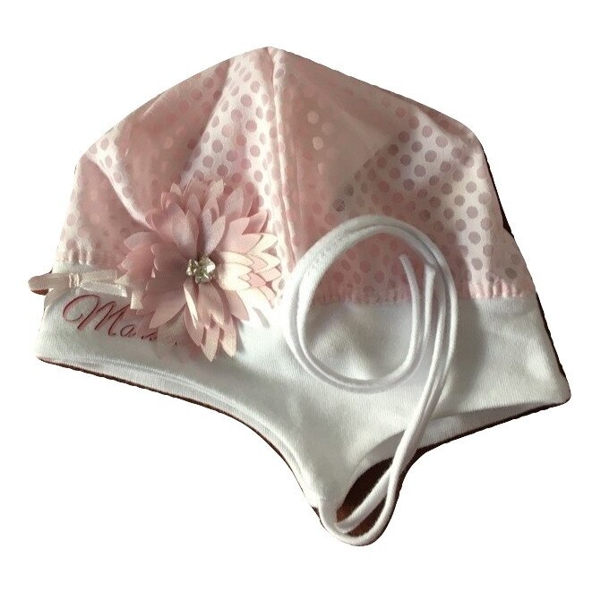 Caciulita Marika ,fetite,ML-04741,roz,marimea 44 cm