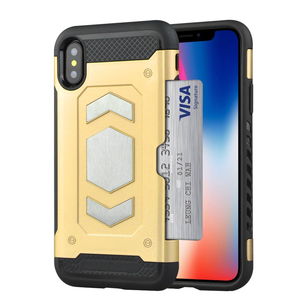 Husa Iphone Xs Max armura auto Gold