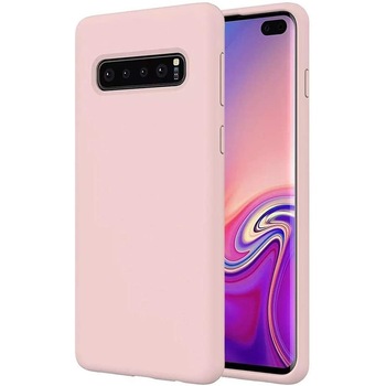 Husa Samsung Galaxy S10, ultra slim, silicon Roz, cu interior de catifea Husa Samsung Galaxy S10, ultra slim, silicon Roz, cu interior de catifea