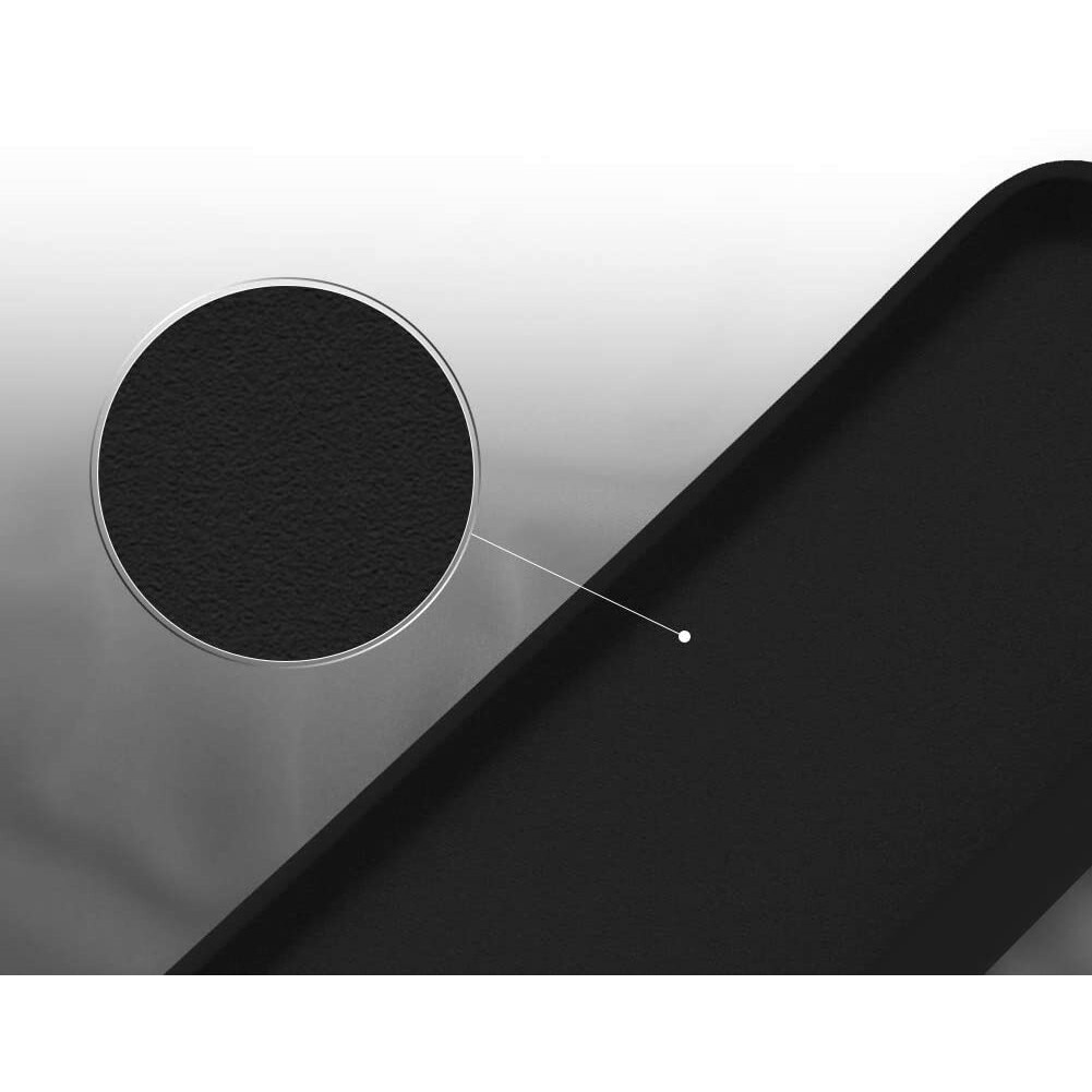 Husa compatibila cu Samsung Galaxy S10 Plus, ultra slim, silicon Negru, cu interior de catifea, PlanetPhone