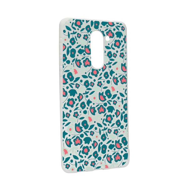 Силиконов калъф Unique за Huawei Mate 9 Lite / Honor 6X, Green Flowers Pattern, W632