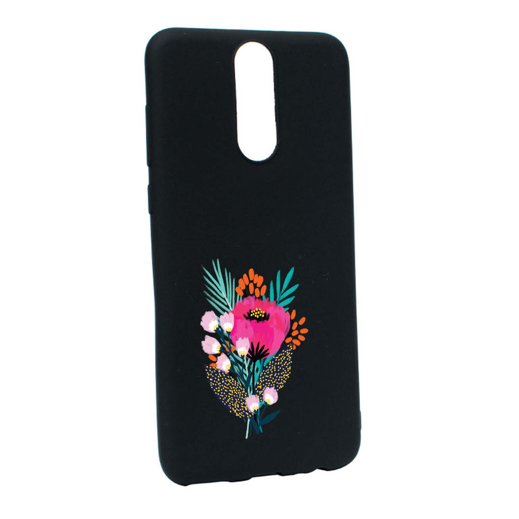 Husa Xiaomi Redmi Note 4/4X, Flowers, rezistenta la uzura, anti-alunecare, din silicon Premium, B641