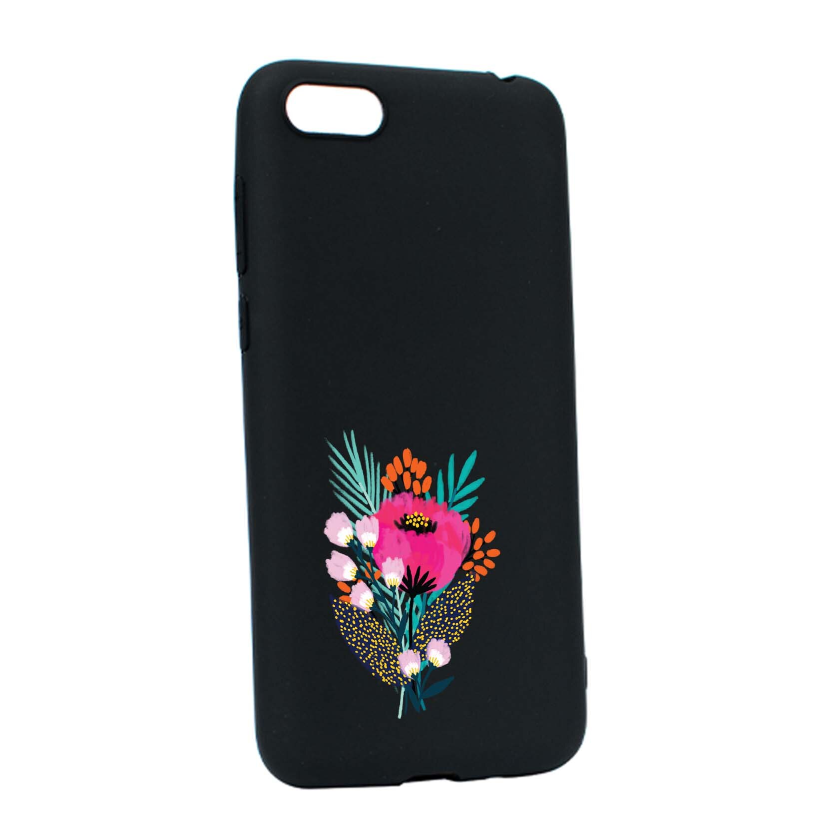 Husa Apple iPhone 7 / 8, Flowers, rezistenta la uzura, anti-alunecare, din silicon Premium, B641