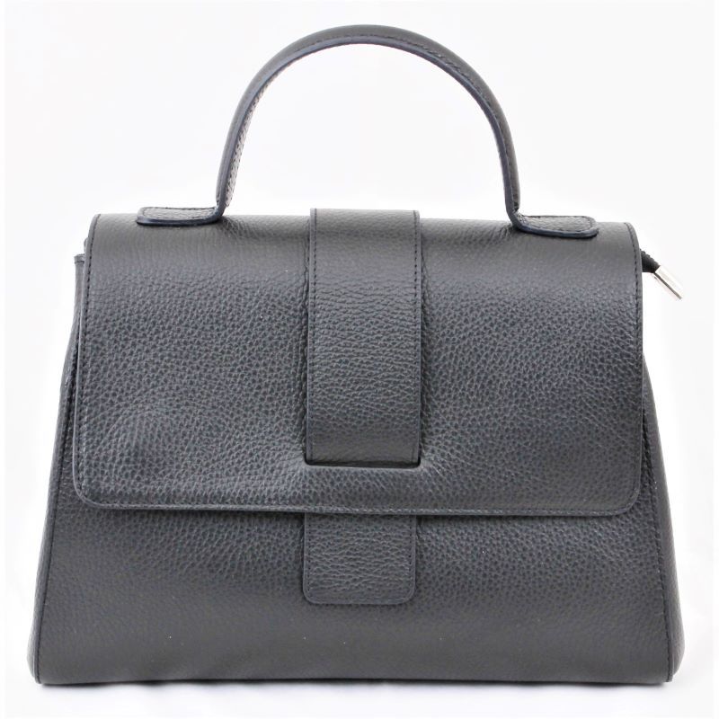 Geanta dama, Caza Pelletteria, piele naturala, Negru