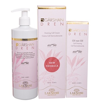 Set 3 produse anticelulitice cu efect de drenaj, Lakshmi, crema drenanta 250 ml, ulei anticelulitic drenant 125 ml si gelul de dus cu efect drenant 500 ml Set 3 produse anticelulitice cu efect de drenaj, Lakshmi, crema drenanta 250 ml, ulei anticelulitic drenant 125 ml si gelul de dus cu efect drenant 500 ml