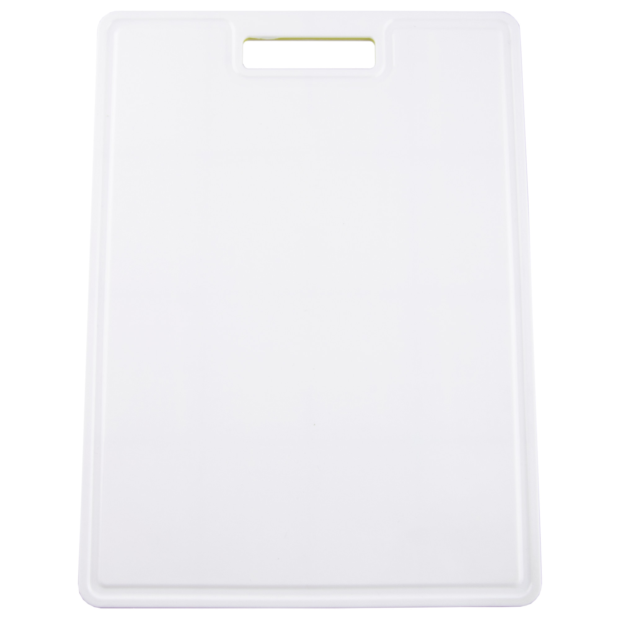 Tocator antialunecare pentru legume Rotho , 34.2x25x0.9 cm, plastic, Alb/Lime