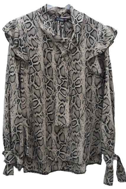 Bluza dama, din poliester, multicolor, animal-print, marimea 42