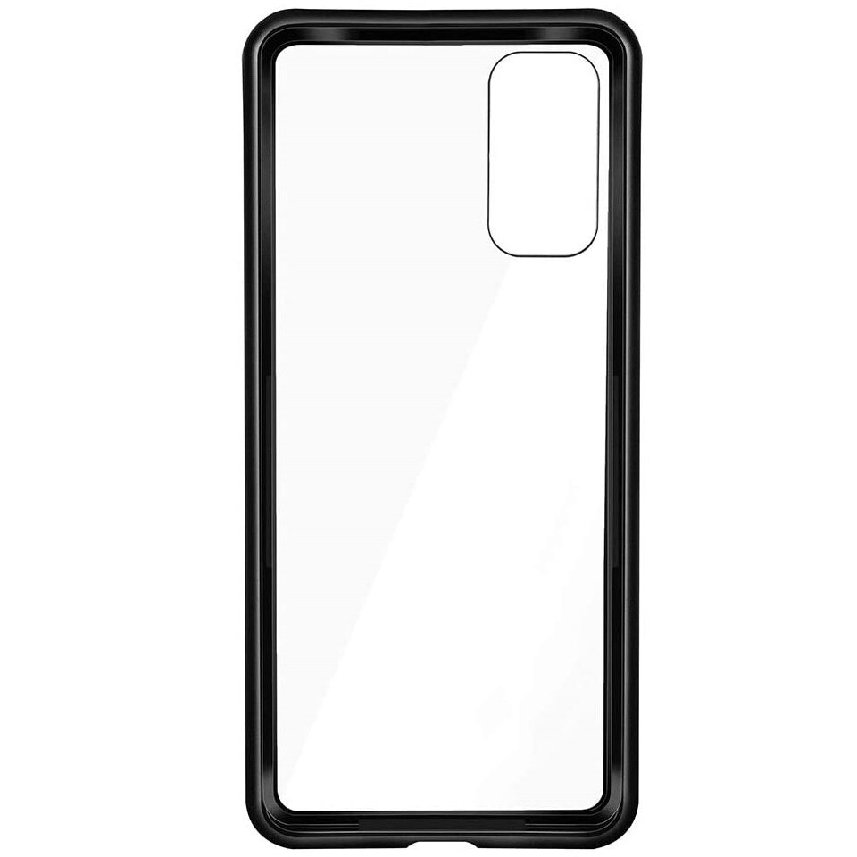 Husa Magnetic Glass 360° (sticla fata + spate) pentru Xiaomi Redmi Note 9 Pro, Negru