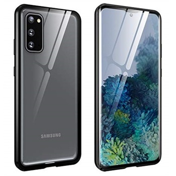 Husa Magnetic Glass 360° (sticla fata + spate) pentru Samsung Galaxy S20, Negru Husa Magnetic Glass 360° (sticla fata + spate) pentru Samsung Galaxy S20, Negru