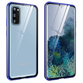 Husa Magnetic Glass 360° (sticla fata + spate) pentru Samsung Galaxy S20, Albastru Husa Magnetic Glass 360° (sticla fata + spate) pentru Samsung Galaxy S20, Albastru