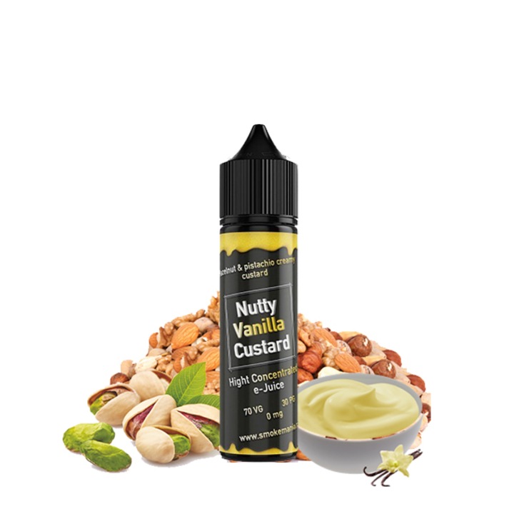 Lichid Tigara Electronica Smokemania - Nutty Vanilla Custard, 30ml, 0mg/ml