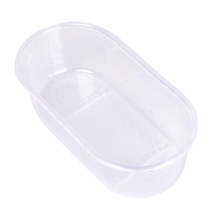 Вана за екзотични птици All4pet Shop, Прозрачен, 15x7.5x5CM