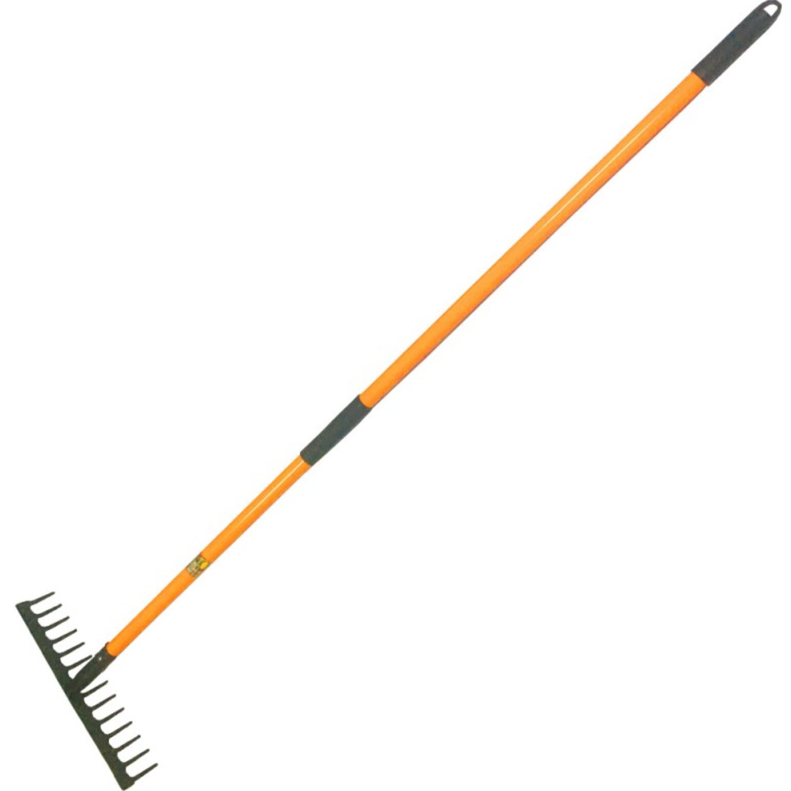 Grebla din otel vopsit ,14 dinti,latime 375 mm, coada fibra 1500 mm