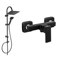 set de dus ferro zicco black baterie cada  dus si set bara dus cu suport culisant dus fix si para dus mobila squerto negru imagen 2_0_
0