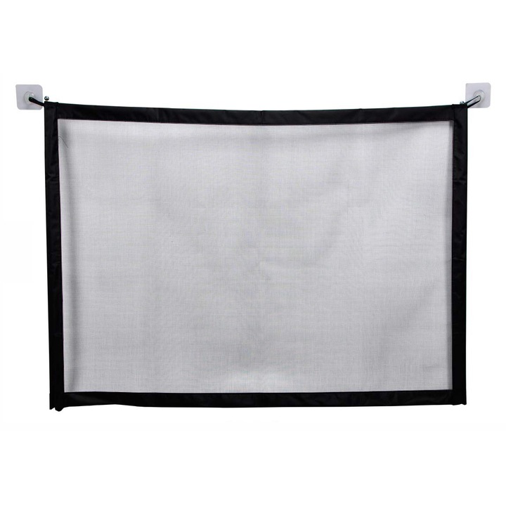 Poarta de siguranta pentru bebelusi sau animale de companie, Aexya, Negru, 180 x 75 cm