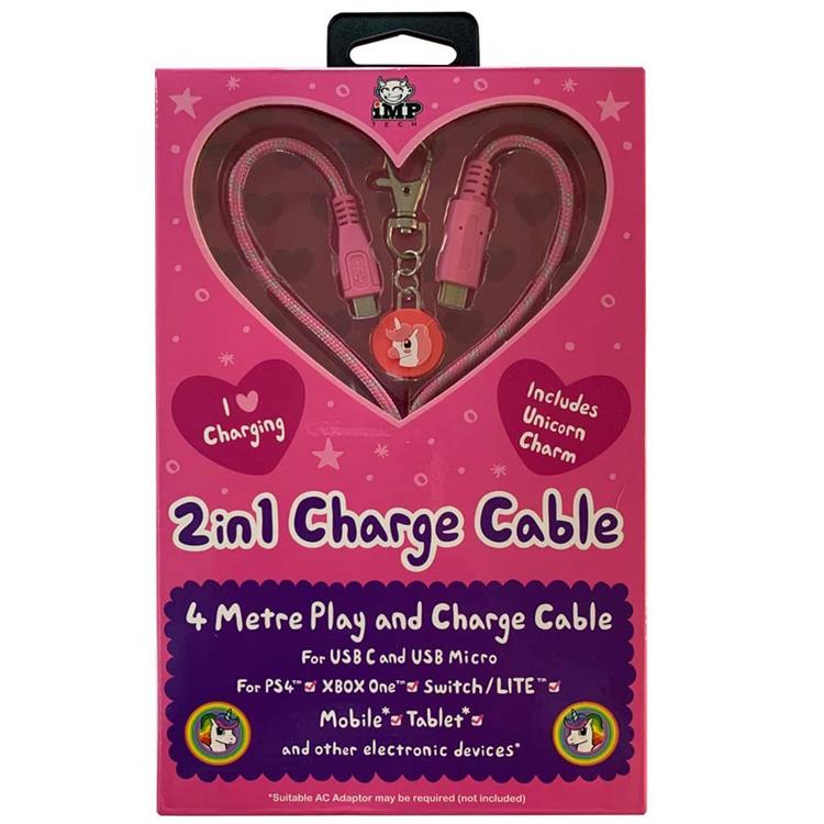 Incarcator Dublu 2In1 4M Roz