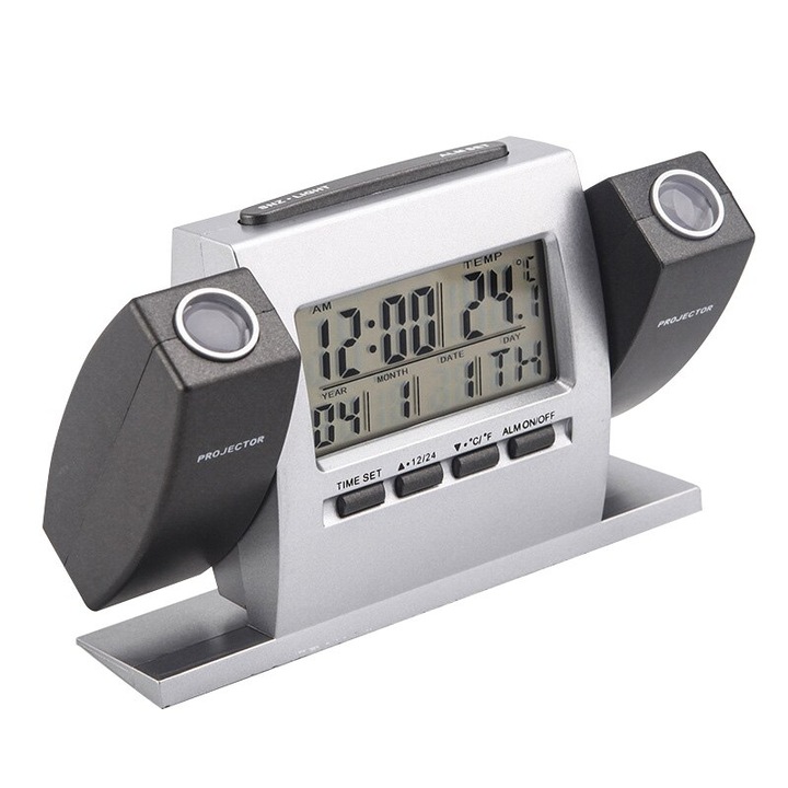 Ceas multifunctional cu proiectie pe tavan ora si temperatura DS 503