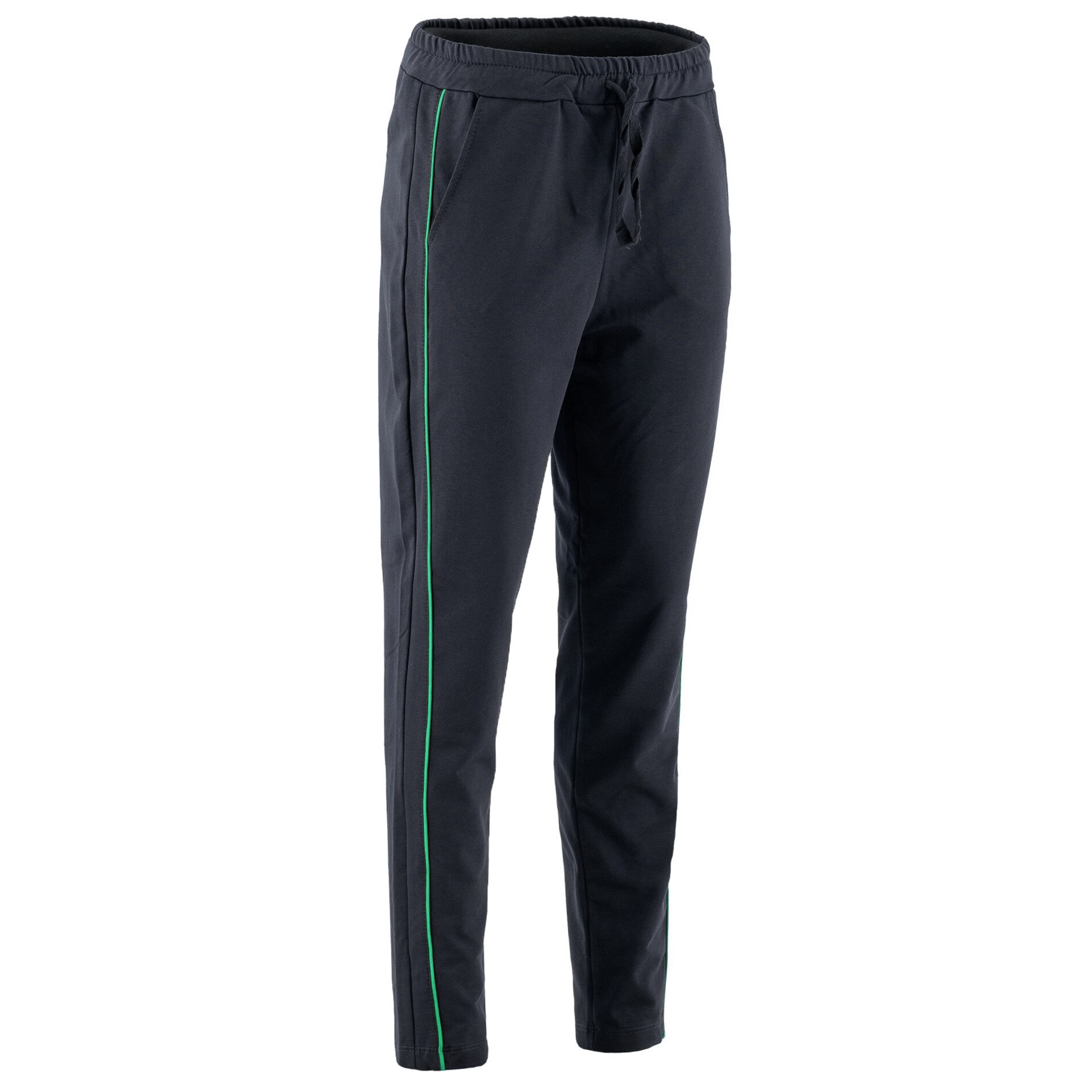 Pantaloni dama LAZO LINE, Negru/Verde