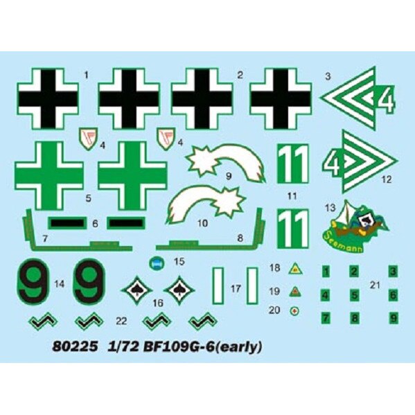 FB05-025 L★ ベジット Macheta aeromodele Hobby Boss Messerschmitt BF-109 G-6