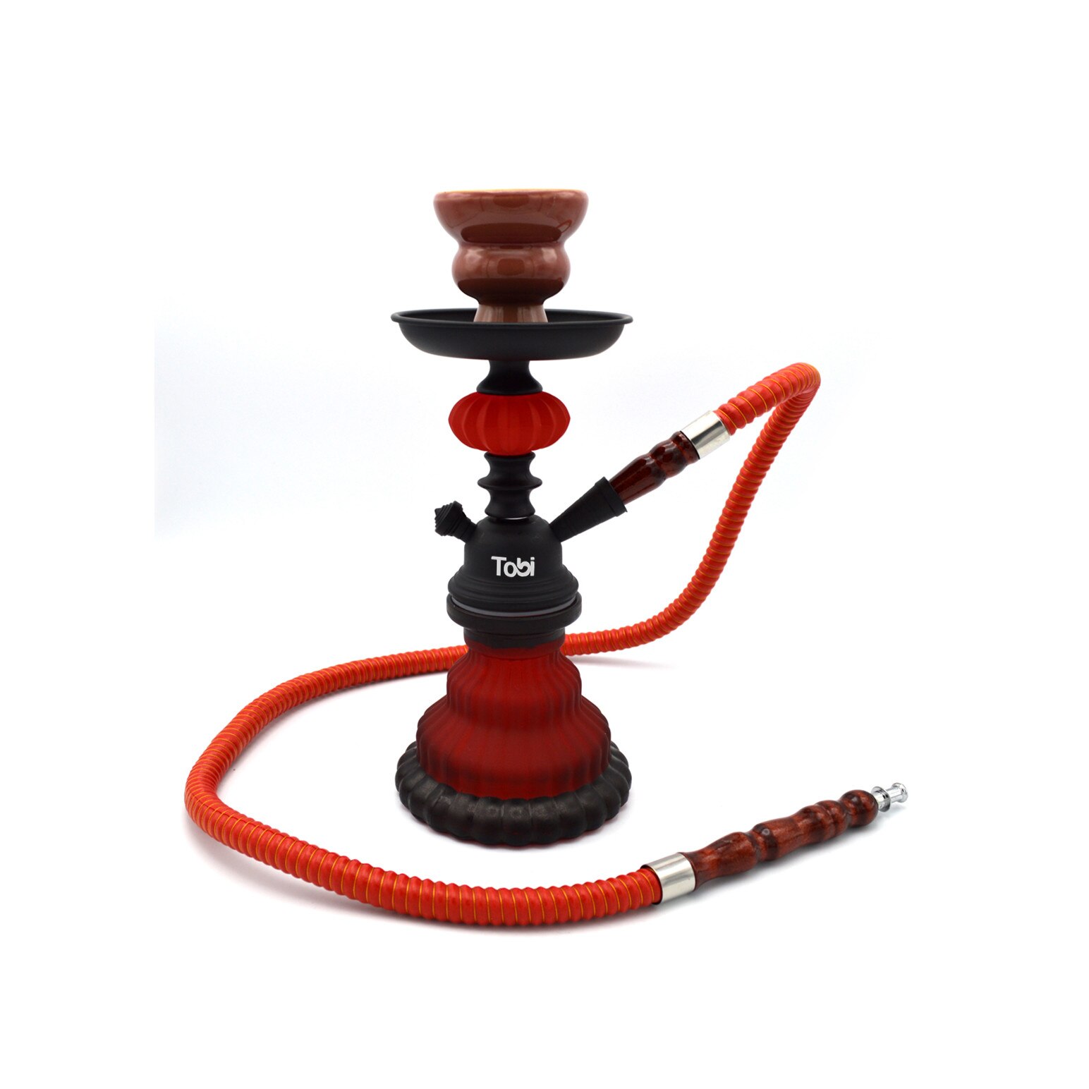 Narghilea Tobi, Belkas, 1 furtun, Rosu, 26 cm