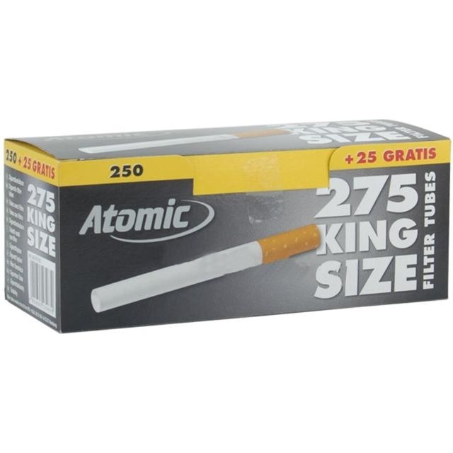 Tuburi tigari ,filtru maro, 275 buc - Atomic