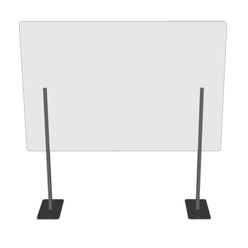 Panou plexiglas 150 cm inaltime x 150 cm lungime separator mese restaurant cu sistem de fixare metalic Panou plexiglas 150 cm inaltime x 150 cm lungime separator mese restaurant cu sistem de fixare metalic