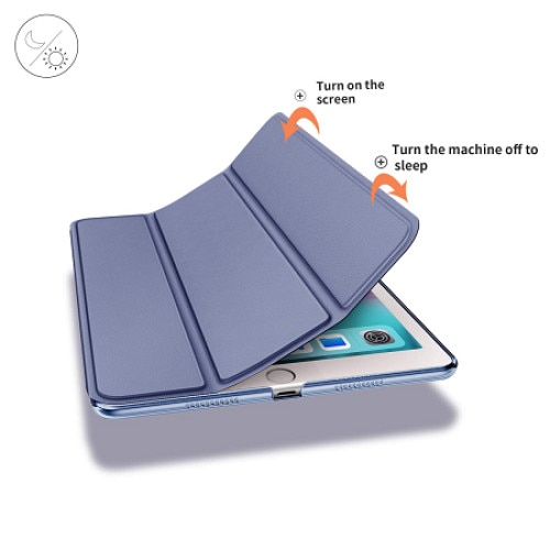 Husa Smart Cover compatibila cu Ipad Pro 11" 2018-2020-2021-2022, inchidere magnetica, functie wake-sleep, Albastru Navy, TELGORBCS