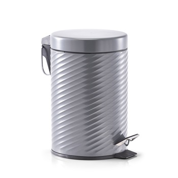 Cos de gunoi,gri,din metal,3 litri,Zeller Cos de gunoi,gri,din metal,3 litri,Zeller