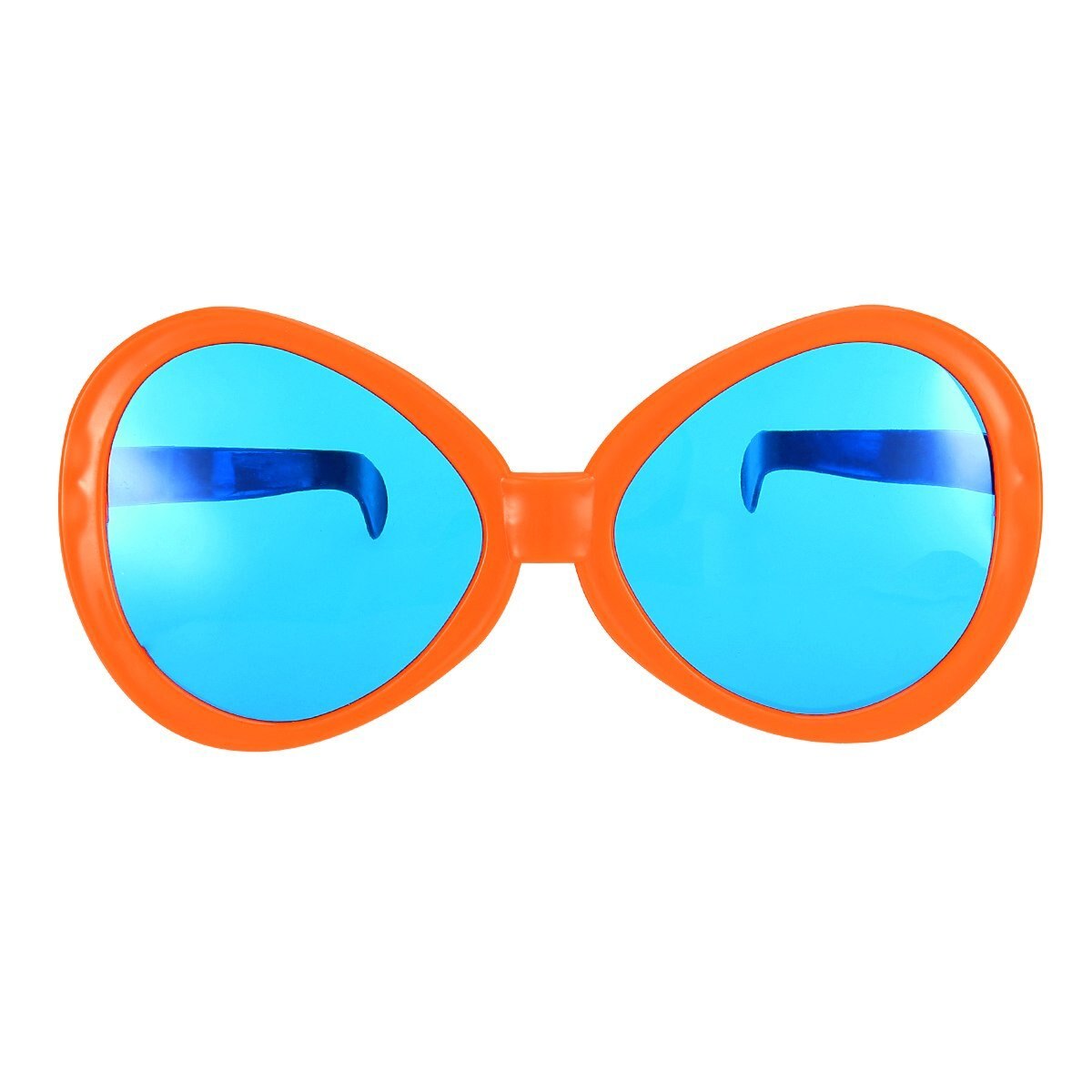 Set 4 ochelari gigantici, portocaliu, din plastic